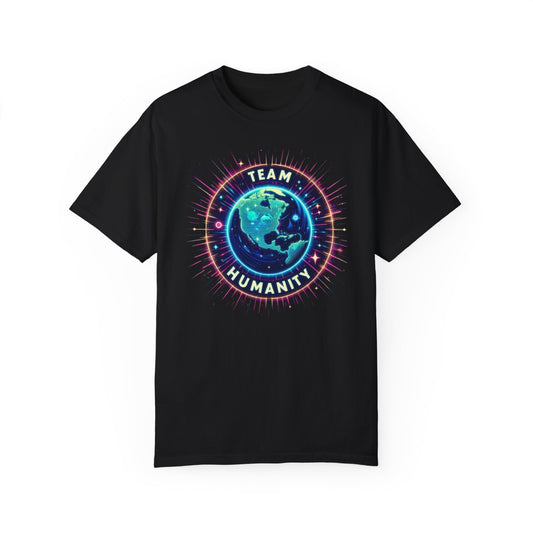 Team Humanity - Camiseta unisex teñida en prenda