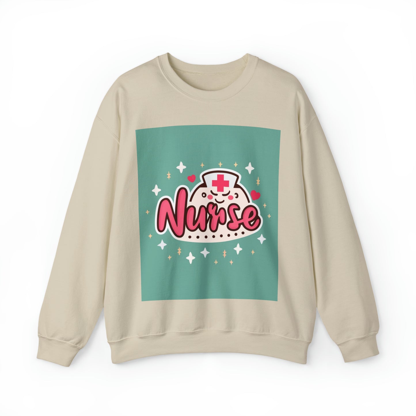 Anime Nurse Kawiaa - Sudadera unisex con cuello redondo Heavy Blend™ 