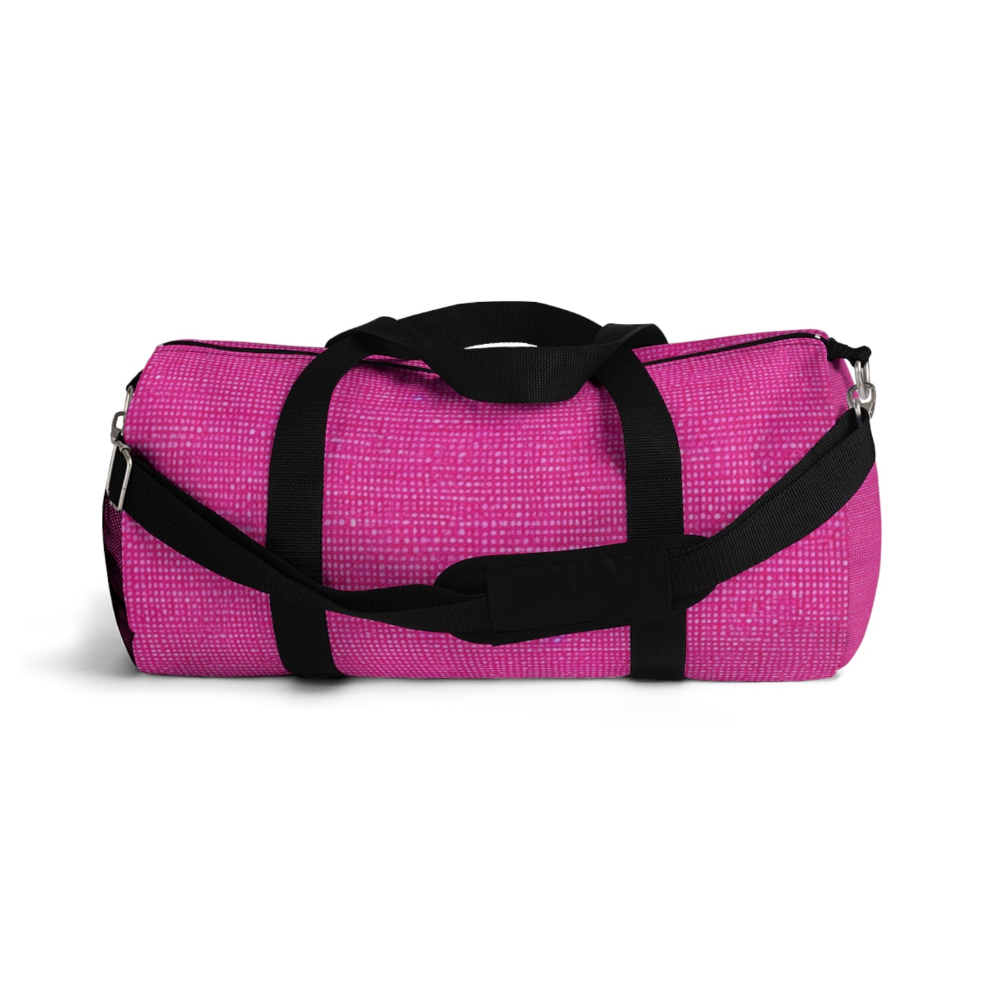 Hot Neon Pink Doll Like: Denim-Inspired, Bold & Bright Fabric - Duffel Bag