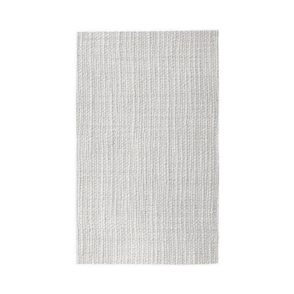 Chic White Denim-Style Fabric, Luxurious & Stylish Material - Dobby Rug