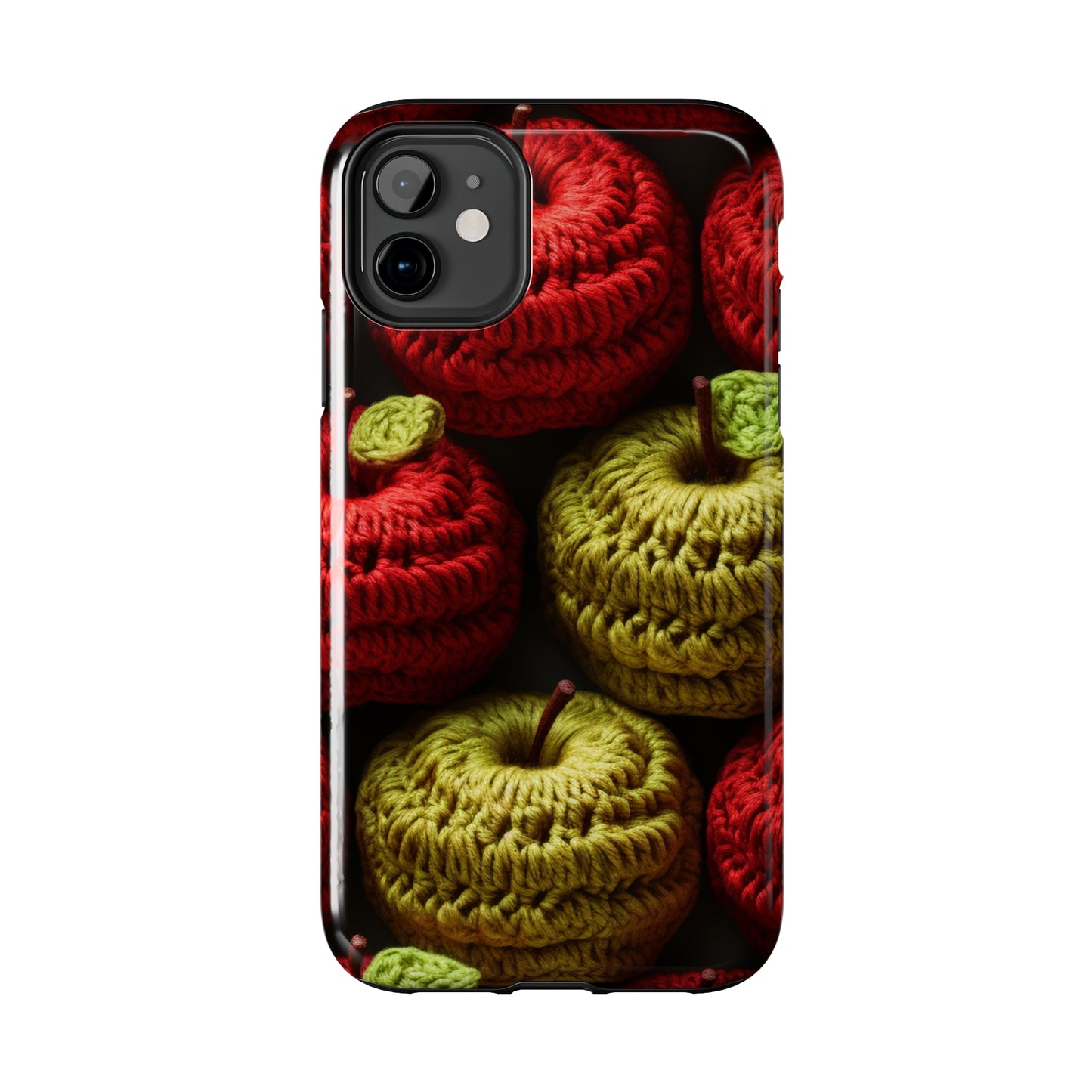 Crochet Apple Amigurumi - Big American Red Apples - Healthy Fruit Snack Design - Tough Phone Cases