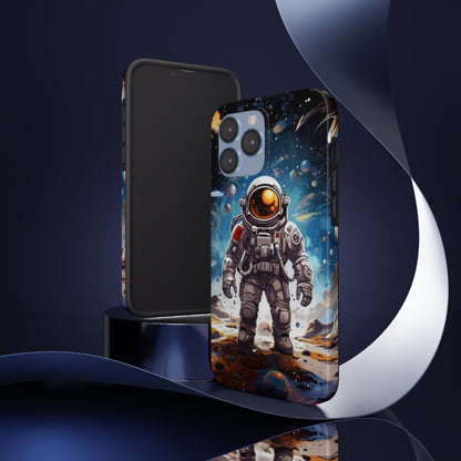 Galactic Voyage: Astronaut Journey in Celestial Star Cosmic Exploration - Tough Phone Cases