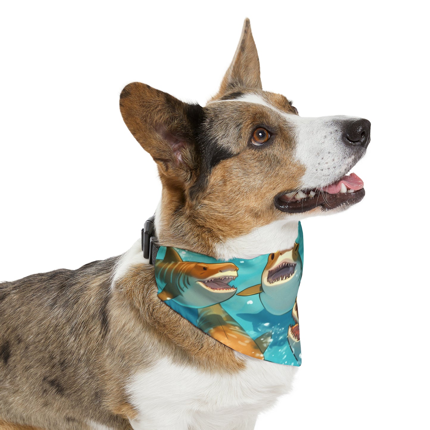 Tiger Shark: Ocean Marine Wildlife - Underwater - Dog & Pet Bandana Collar