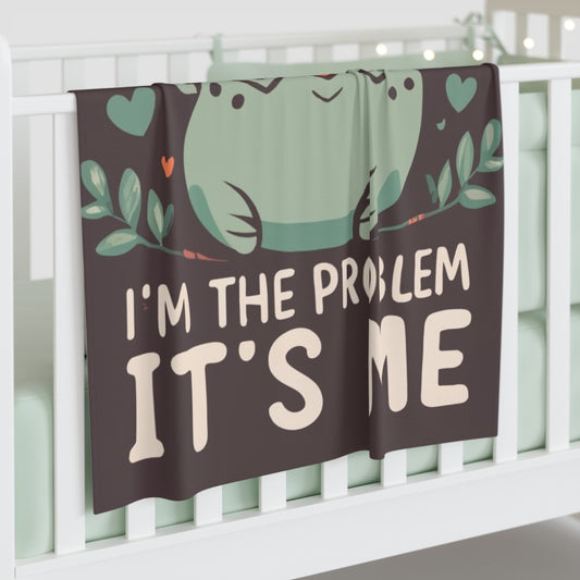 Me Hi Im The Problem Its Me - Cat Kitten Lover Gift - Baby Swaddle Blanket