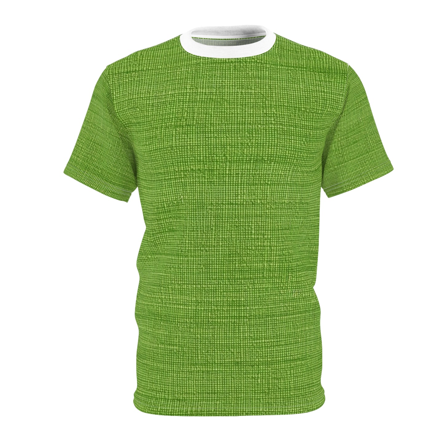 Olive Green Denim-Style: Seamless, Textured Fabric - Unisex Cut & Sew Tee (AOP)