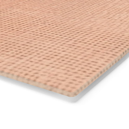 Soft Pink-Orange Peach: Denim-Inspired, Lush Fabric - Cutting Board