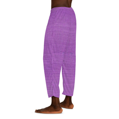 Hyper Iris Orchid Red: Denim-Inspired, Bold Style - Men's Pajama Pants (AOP)