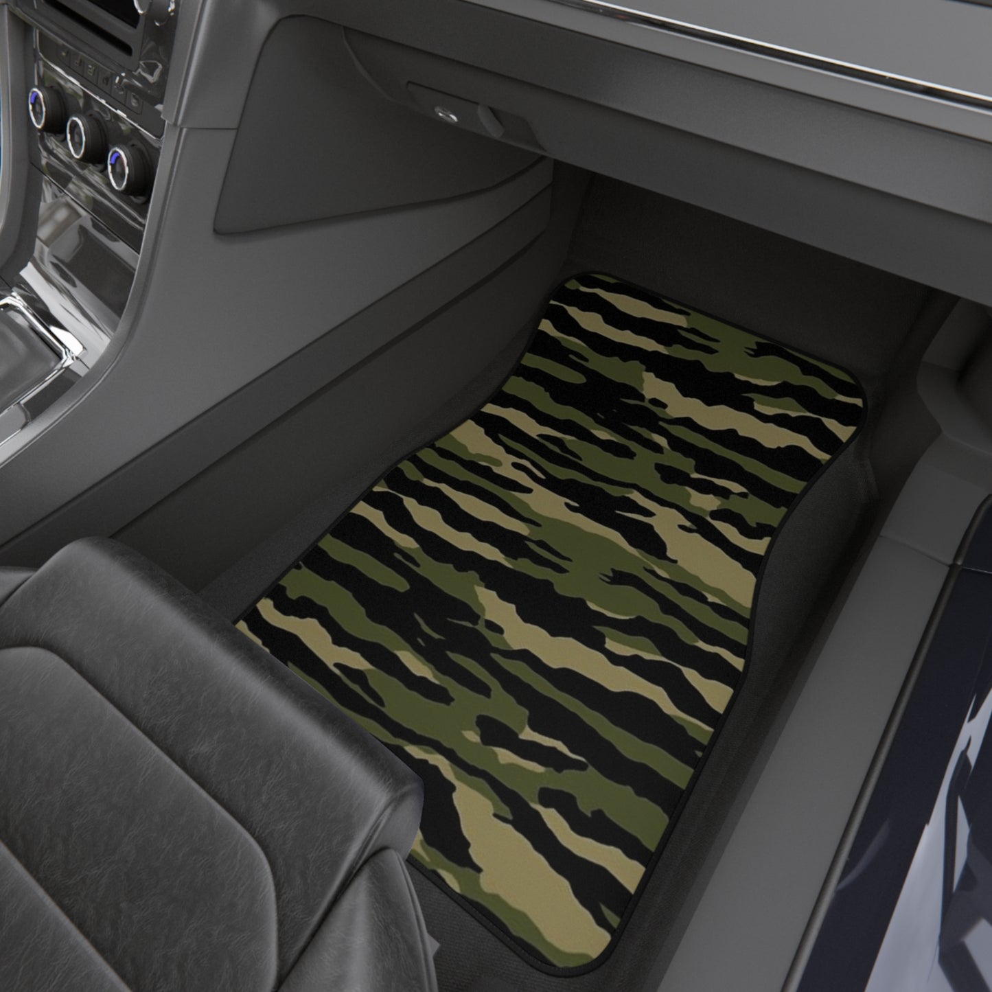 Tiger Stripe Camouflage: Military Style - Car Mats (Set of 4)