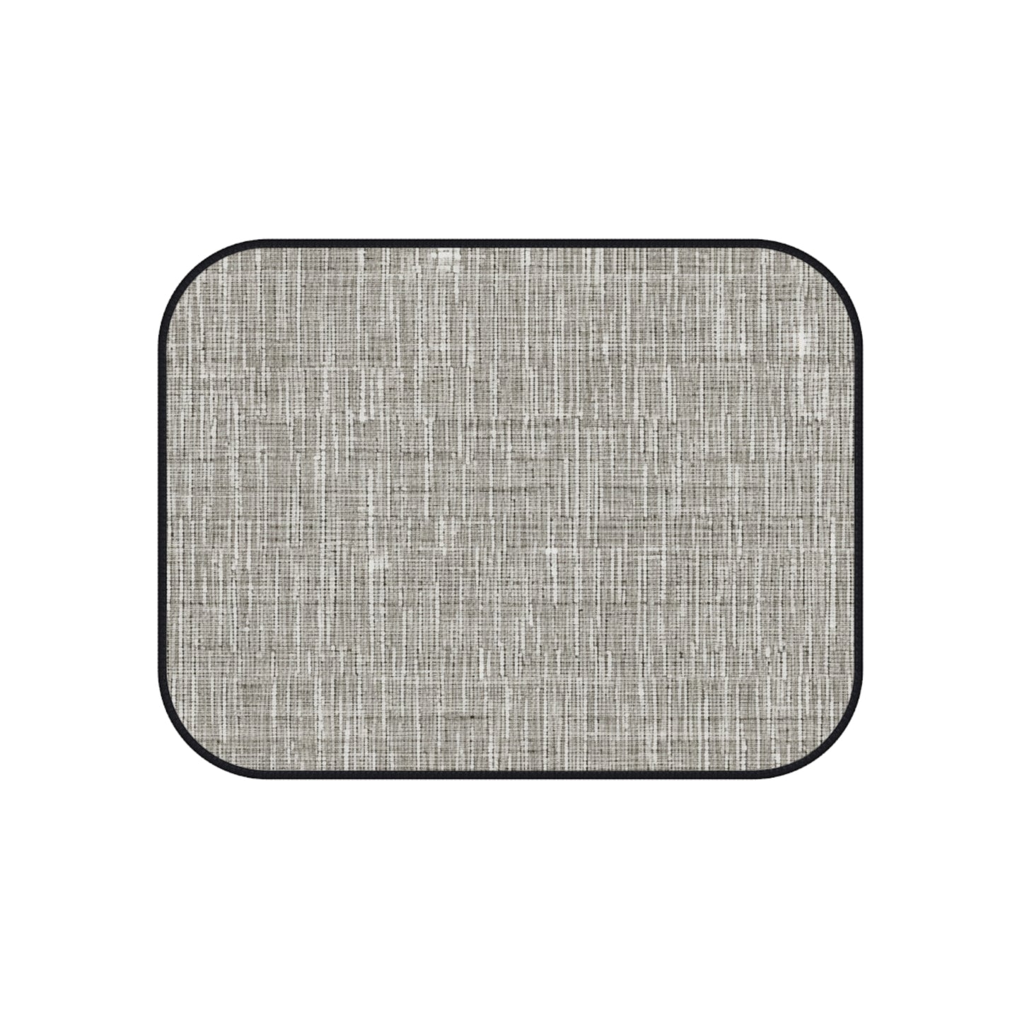 Silver Grey: Denim-Inspired, Contemporary Fabric Design - Car Mats (Set of 4)