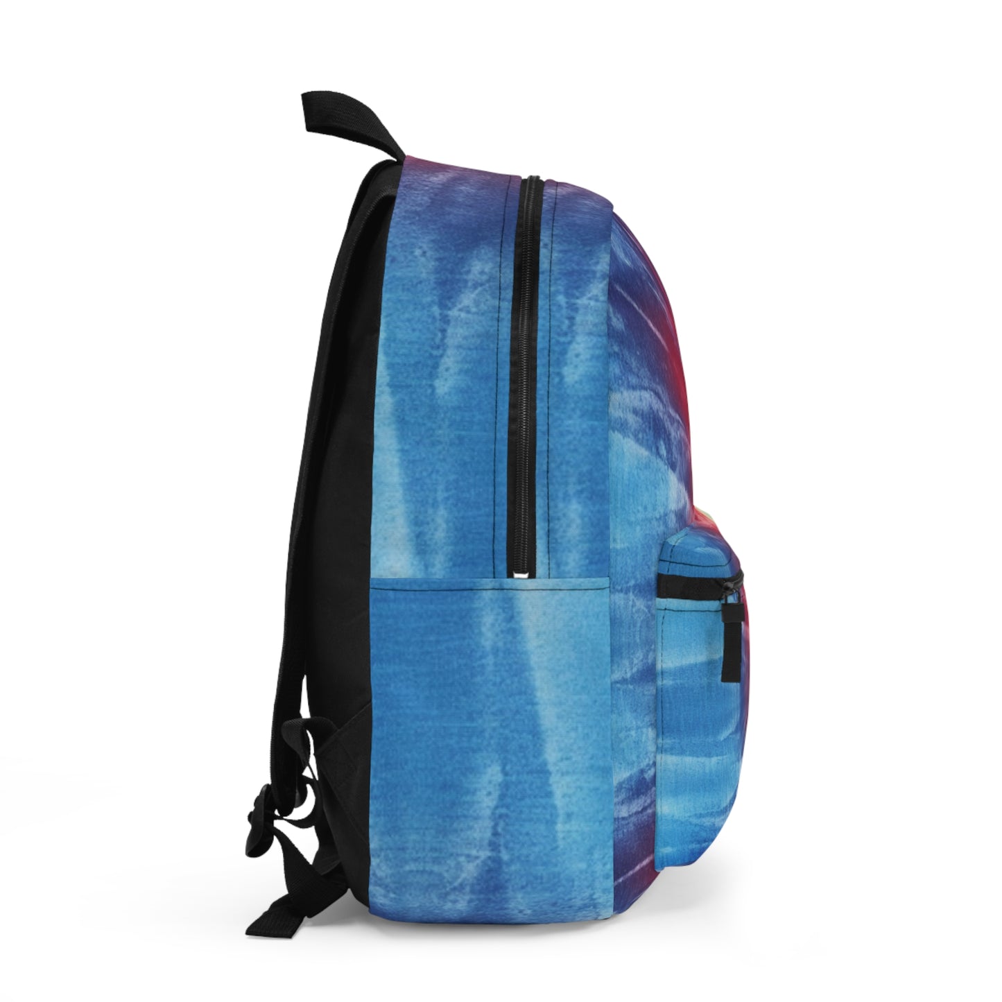 Rainbow Tie-Dye Denim: Vibrant Multi-Color, Fabric Design Spectacle - Backpack