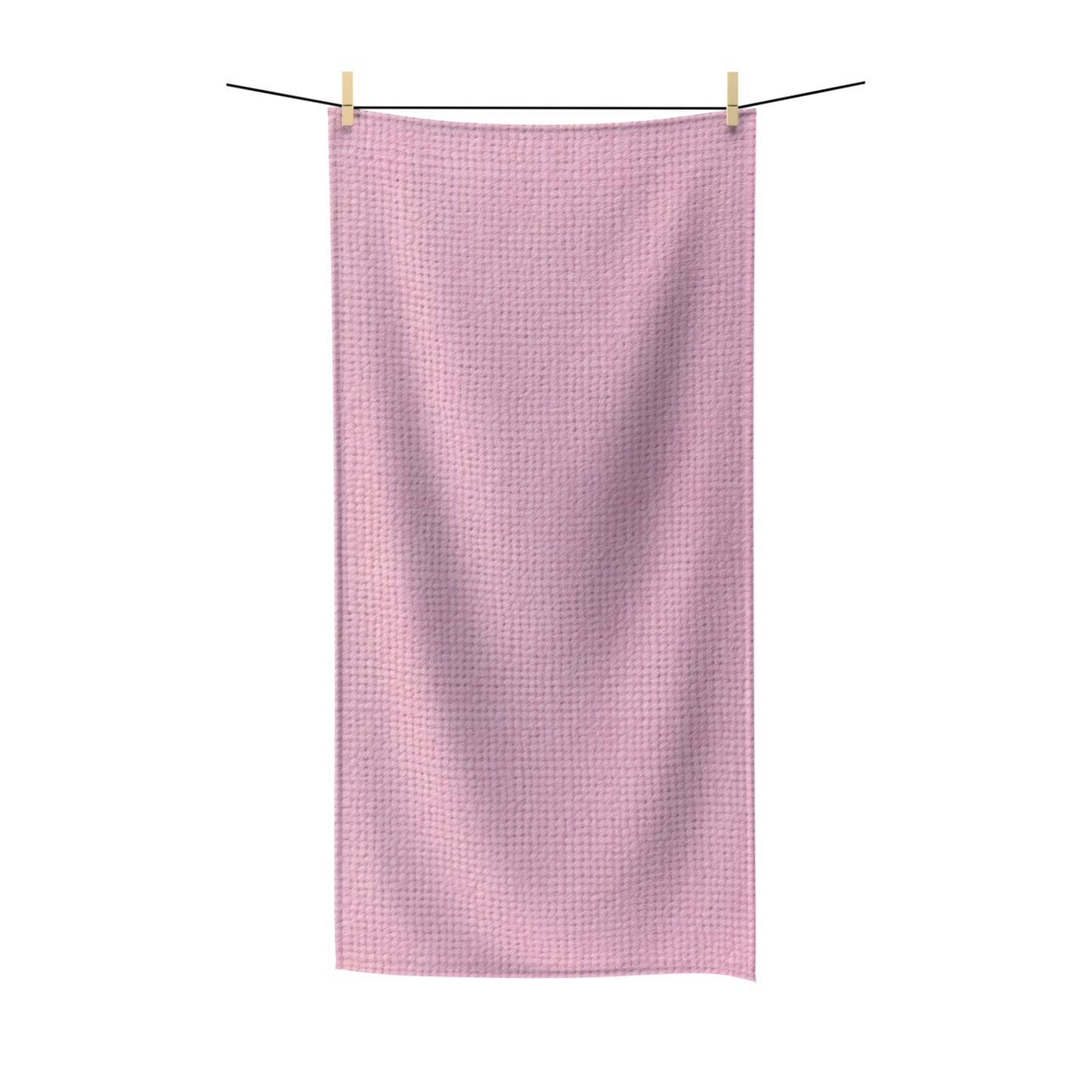 Blushing Garment Dye Pink: Denim-Inspired, Soft-Toned Fabric - Polycotton Towel