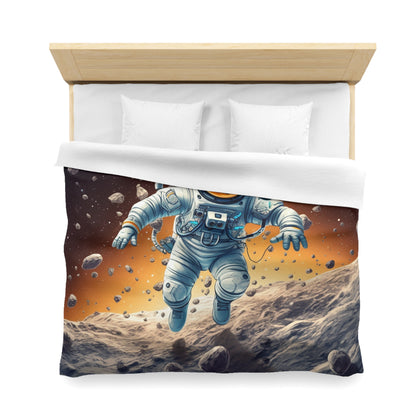 Galactic Adventurer - Celestial Star Art: Deep Space Exploration - Microfiber Duvet Cover