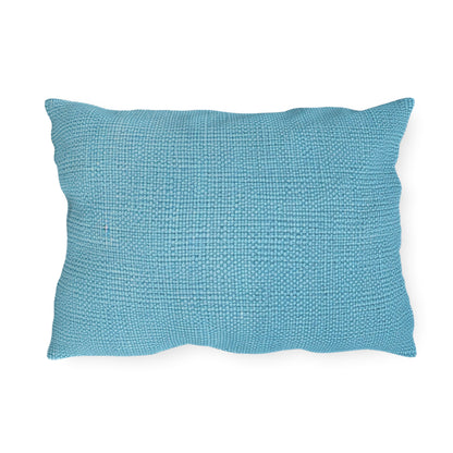 Bright Aqua Teal: Denim-Inspired Refreshing Blue Summer Fabric - Outdoor Pillows