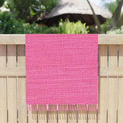 Doll-Like Pink Denim Designer Fabric Style - Boho Beach Cloth