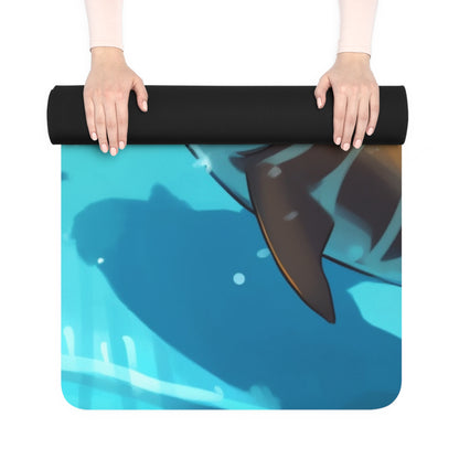 Tiger Shark: Ocean Marine Wildlife - Underwater - Rubber Yoga Mat