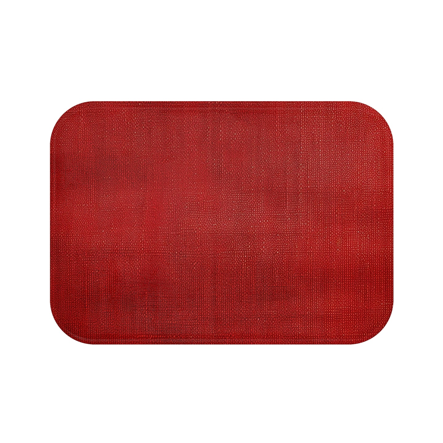 Juicy Red Berry Blast: Denim Fabric Inspired Design - Bath Mat