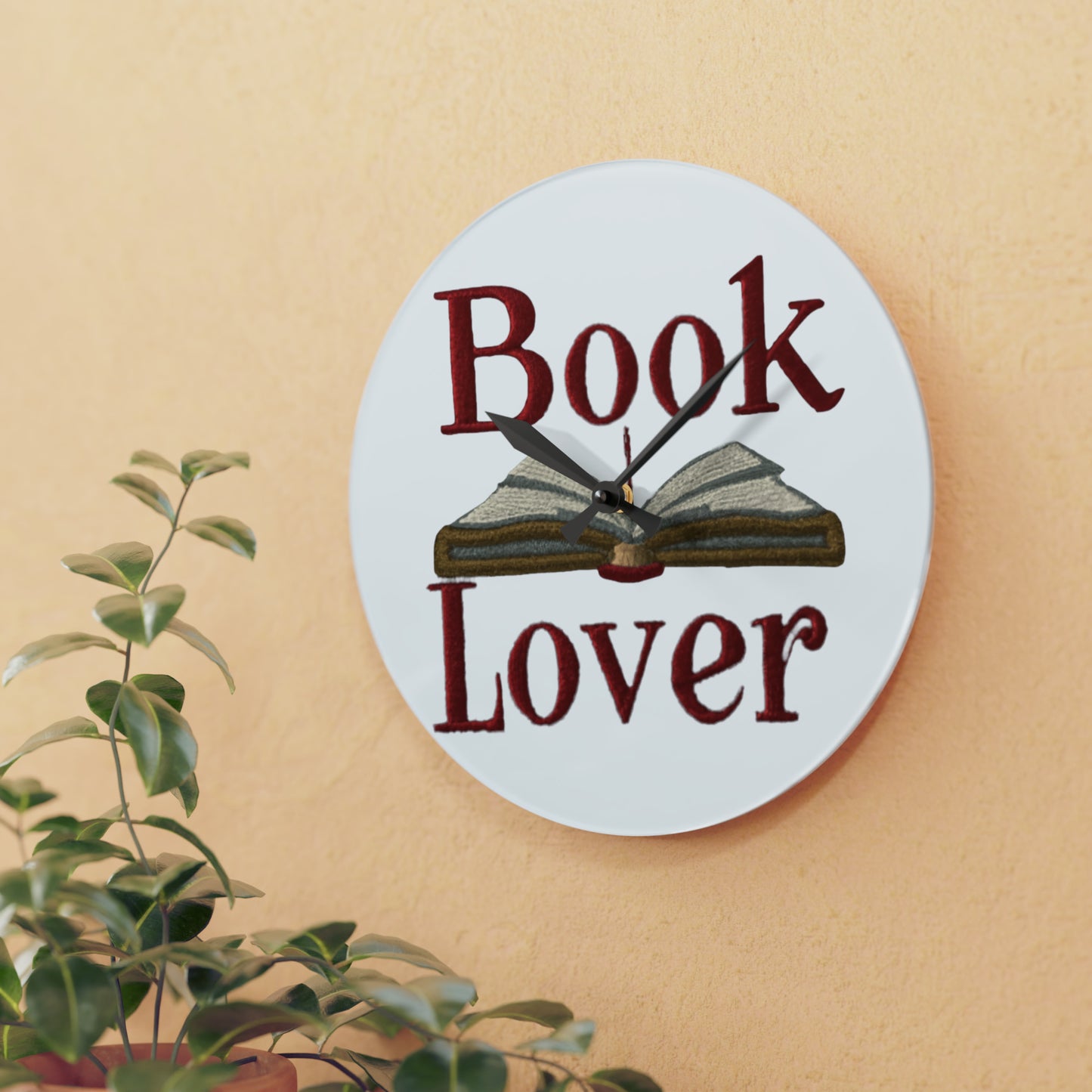 Book Lover Reader - Acrylic Wall Clock