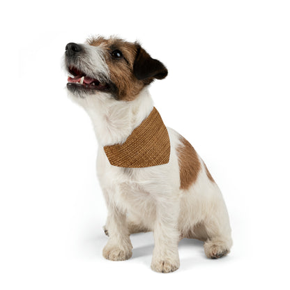 Brown Light Chocolate: Denim-Inspired Elegant Fabric - Dog & Pet Bandana Collar