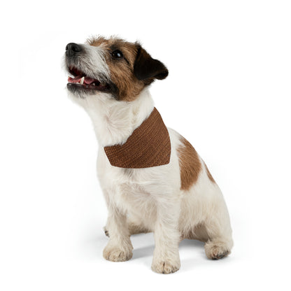 Luxe Dark Brown: Denim-Inspired, Distinctively Textured Fabric - Dog & Pet Bandana Collar