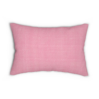 Rosa pastel: diseño de tela refrescante inspirado en la mezclilla - Almohada lumbar de poliéster hilado 