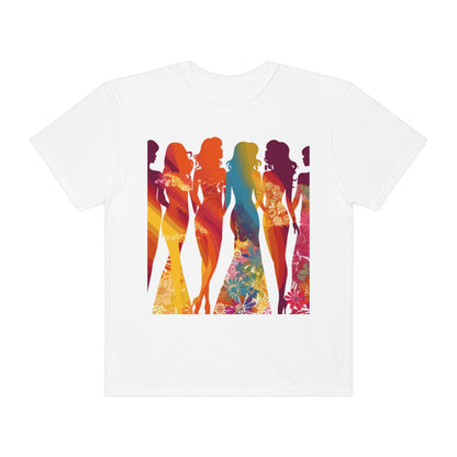 Bride Tribe Bachelorette Bash - Bold & Bright Design - Unisex Garment-Dyed T-shirt