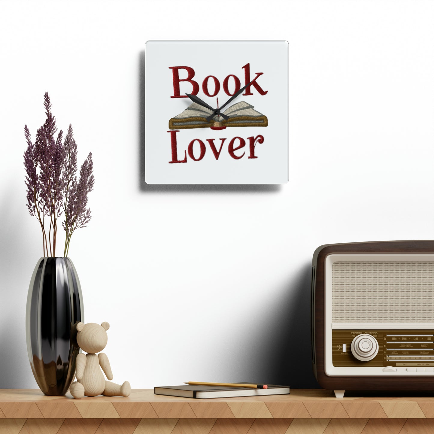 Book Lover Reader - Acrylic Wall Clock