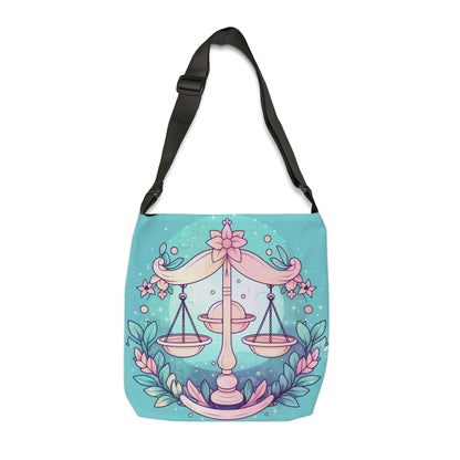 Libra Astrology - Soft Lighting & Pastel Zodiac Sign Symbol - Adjustable Tote Bag (AOP)