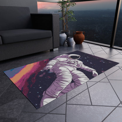 Astro Pioneer - Star-filled Galaxy Illustration - Outdoor Rug