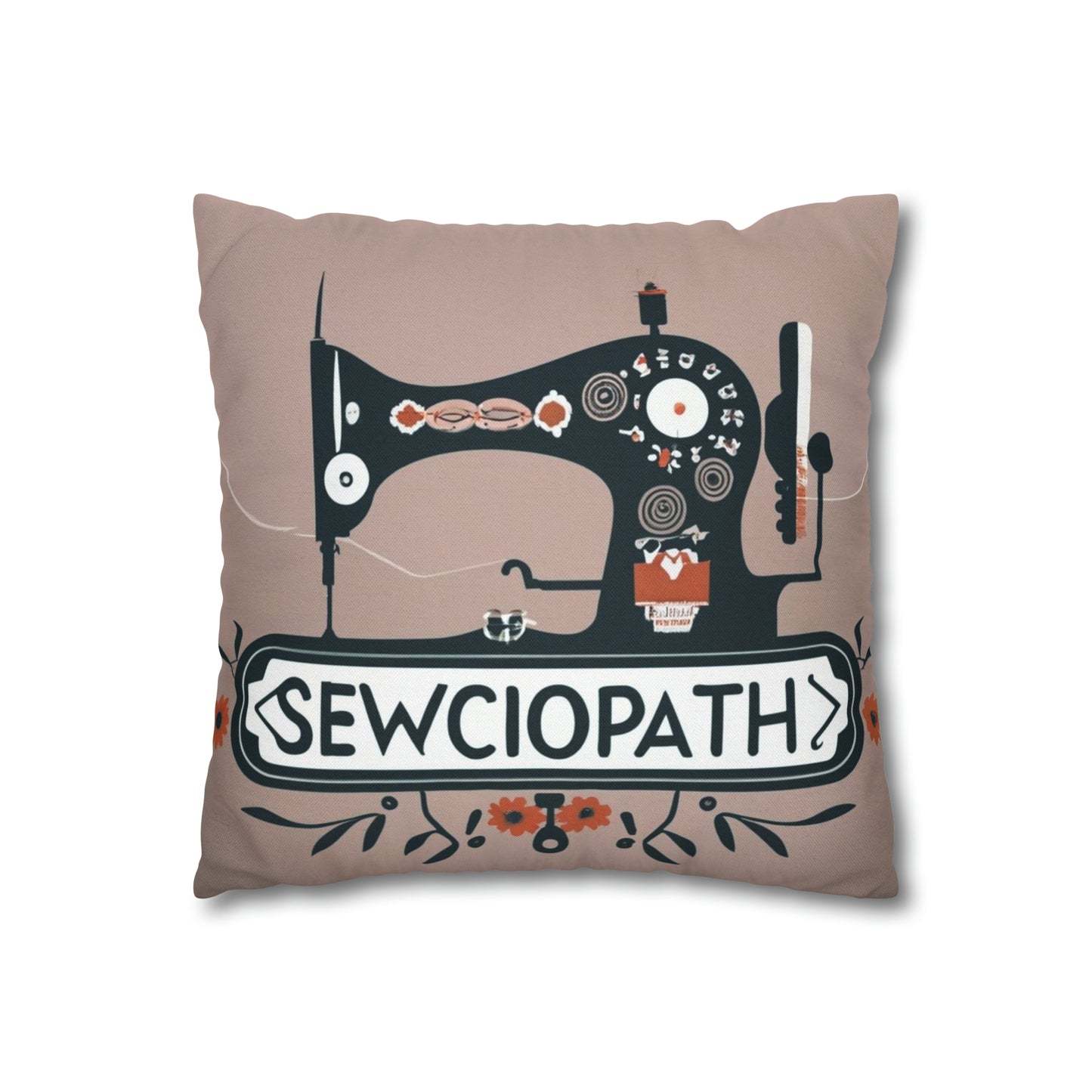 Sewciopath Sewing - Spun Polyester Square Pillow Case