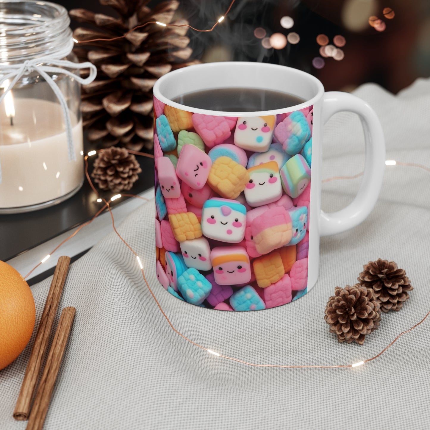 Kawaii Anime Sweets: Adorable Japanese Candy Magic - Ceramic Mug 11oz