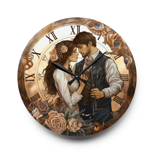 American Classic Love Story Style, Acrylic Wall Clock