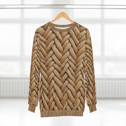 Jute Herringbone Chunky - Unisex Sweatshirt (AOP)