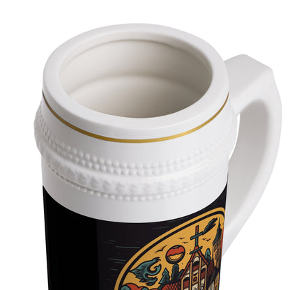 Historic German Style Crest Beer Stein Mug - Deutschland Inspired Mug - Beer Stein