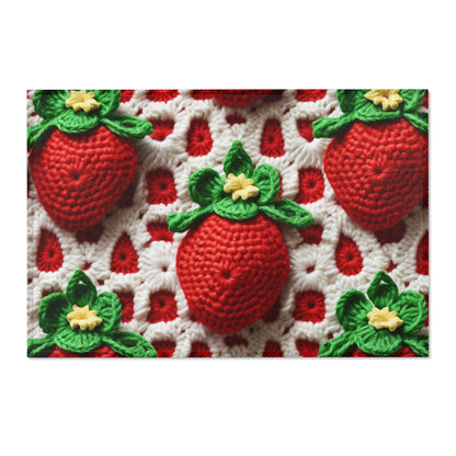 Strawberry Crochet Pattern - Amigurumi Strawberries - Fruit Design for Home and Gifts - Area Rugs