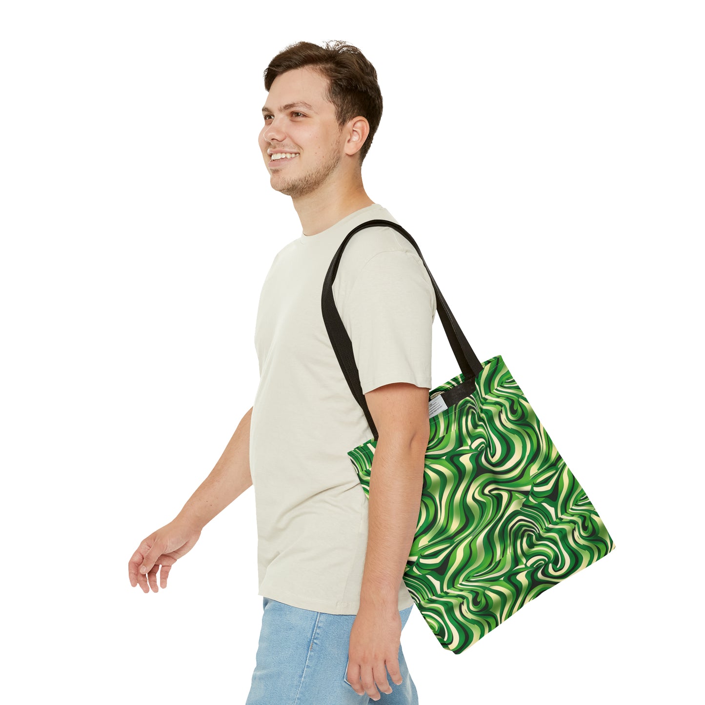 Disco Zebra Green - Tote Bag (AOP)