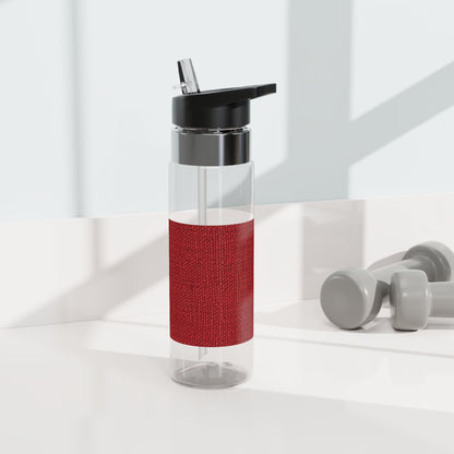 Bold Ruby Red: Denim-Inspired, Passionate Fabric Style - Kensington Tritan™ Sport Bottle, 20oz