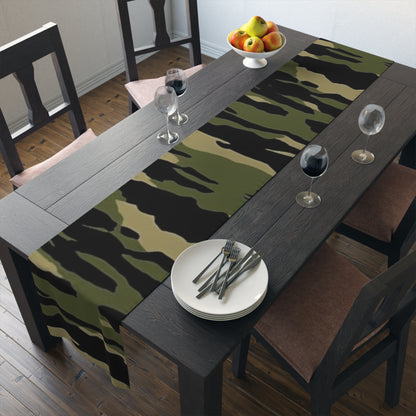 Tiger Stripe Camouflage: Military Style - Table Runner (Cotton, Poly)