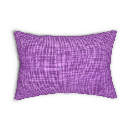 Hyper Iris Orchid Red: Denim-Inspired, Bold Style - Spun Polyester Lumbar Pillow