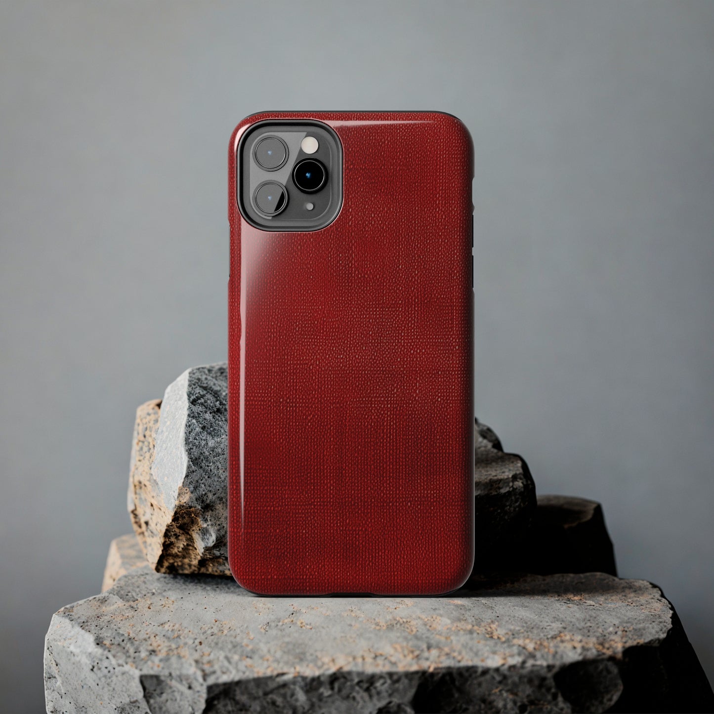 Juicy Red Berry Blast: Denim Fabric Inspired Design - Tough Phone Cases