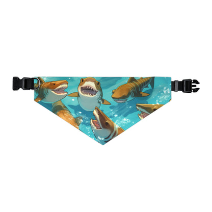 Tiger Shark: Ocean Marine Wildlife - Underwater - Dog & Pet Bandana Collar