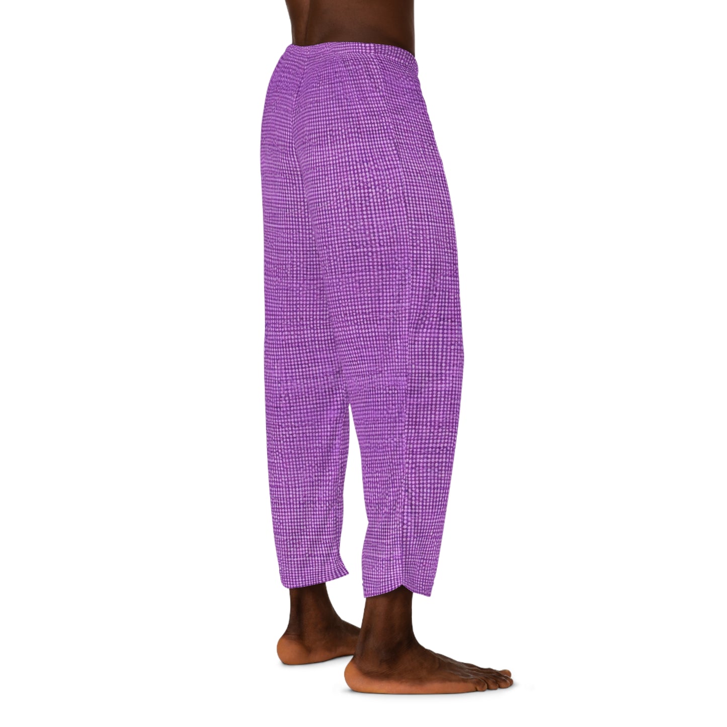 Hyper Iris Orchid Red: Denim-Inspired, Bold Style - Men's Pajama Pants (AOP)