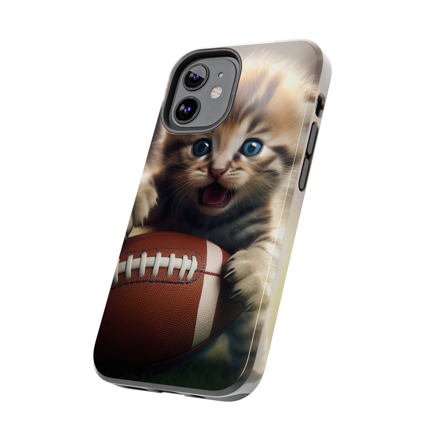 Football Kitten Touchdown: el juego deportivo ganador de Tabby - Estuches resistentes para teléfonos