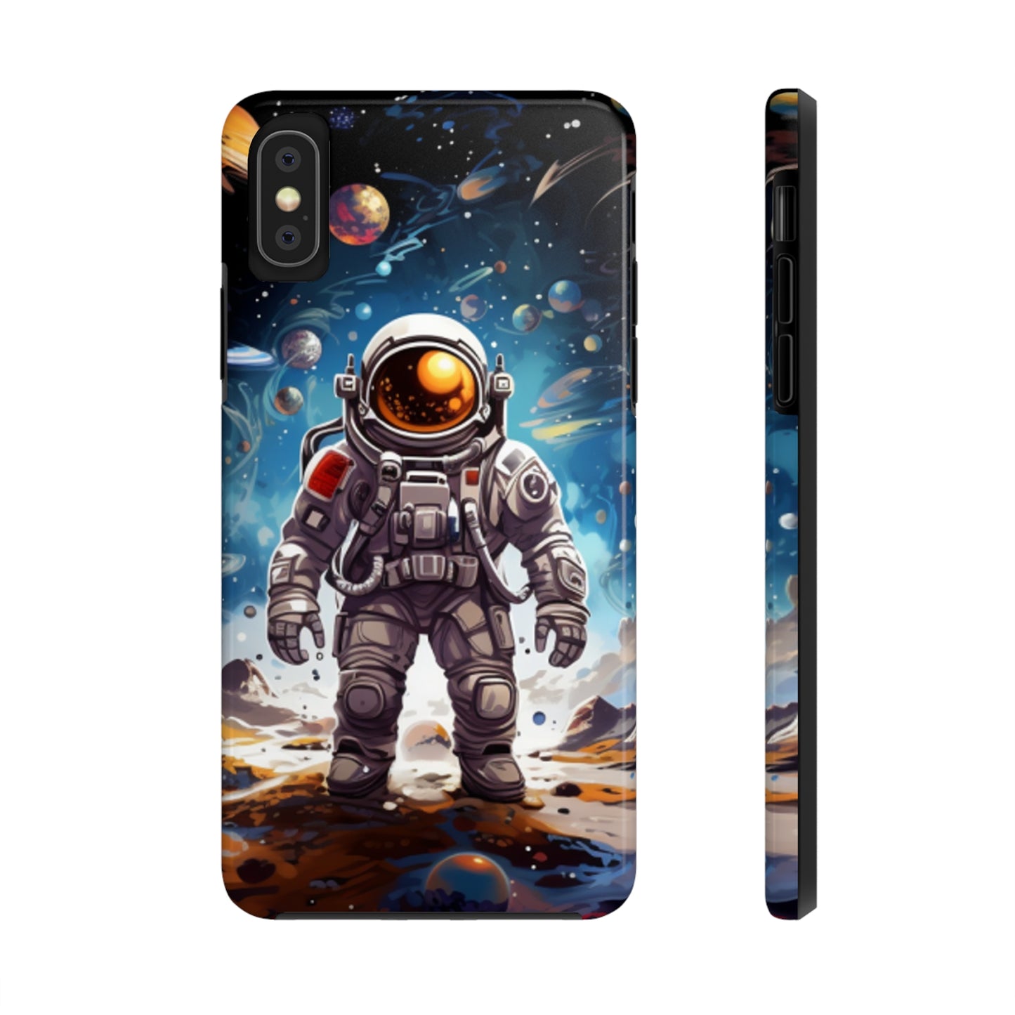 Galactic Voyage: Astronaut Journey in Celestial Star Cosmic Exploration - Tough Phone Cases