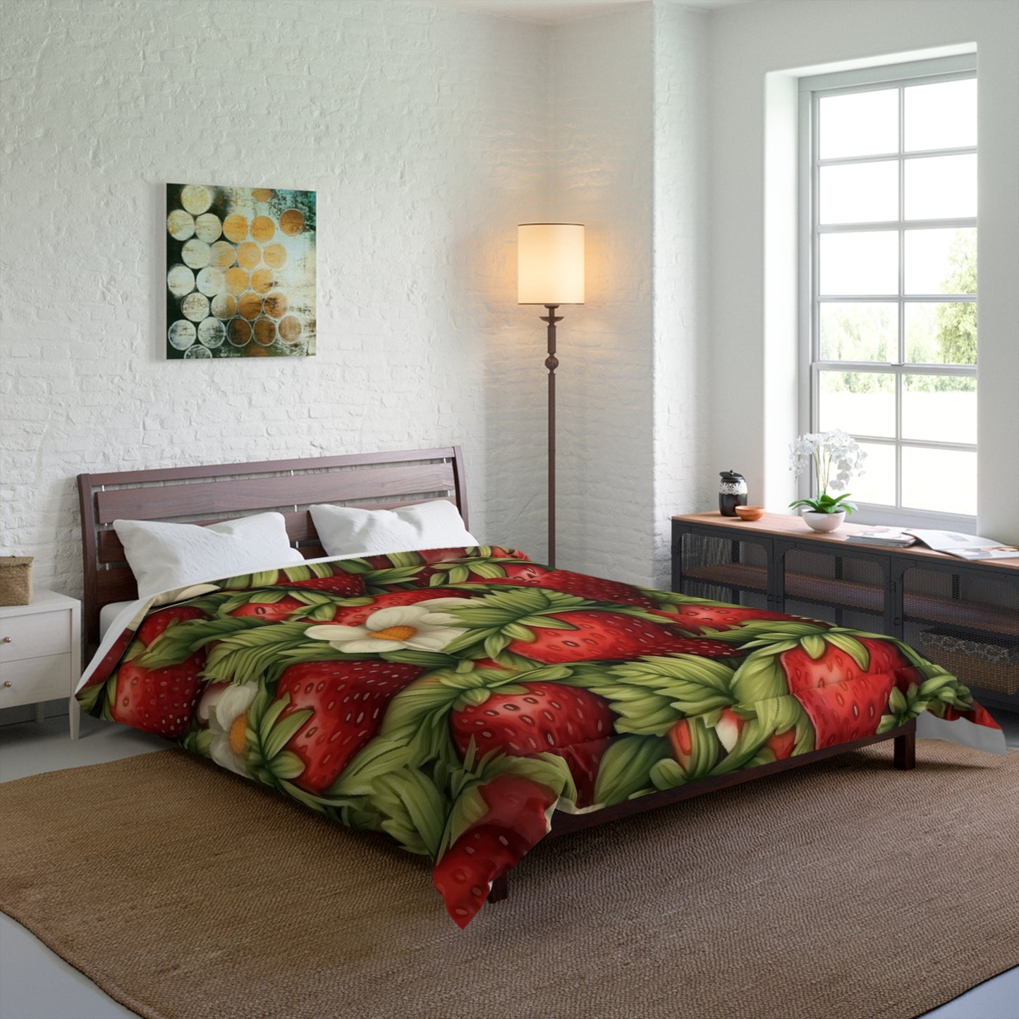 Strawberry Euphoria: The Ultimate Guide to Celebrating Life's Sweetest Berry - Bed Comforter