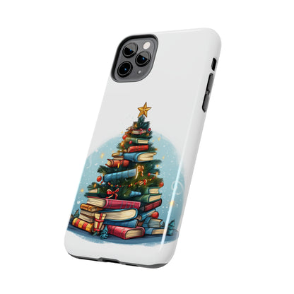 Book Lover Christmas Tree, Gift For Readers - Tough Phone Cases