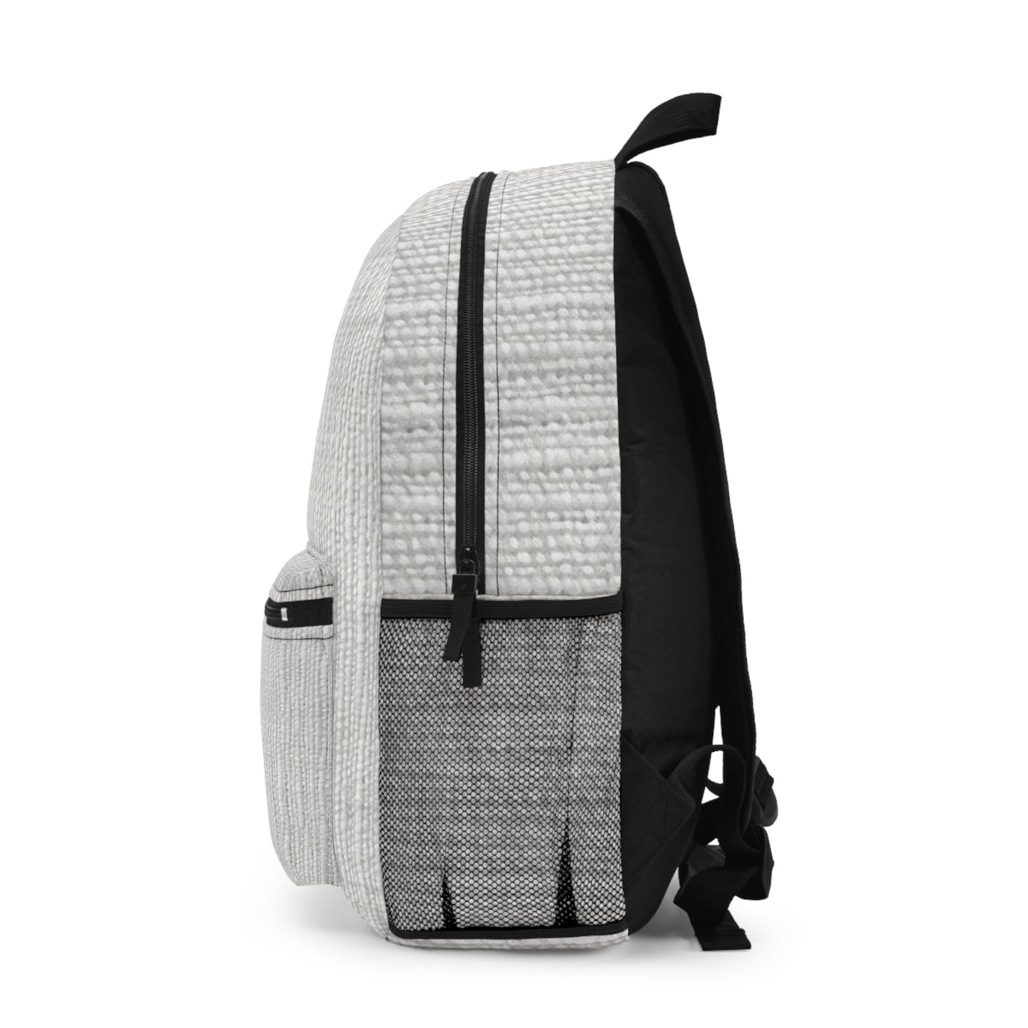 Chic White Denim-Style Fabric, Luxurious & Stylish Material - Backpack