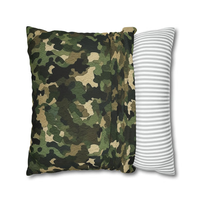 Classic Camo | Camouflage Wrap | Traditional Camo - Spun Polyester Square Pillow Case