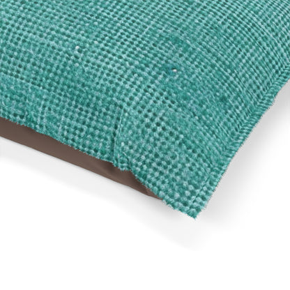 Quality Mint Turquoise Denim Fabric Deisgn, Stylish Material - Dog & Pet Bed