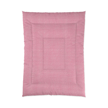 Pastel Rose Pink: Denim-Inspired, Refreshing Fabric Design - Comforter