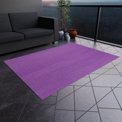 Hyper Iris Orchid Red: Denim-Inspired, Bold Style - Outdoor Rug